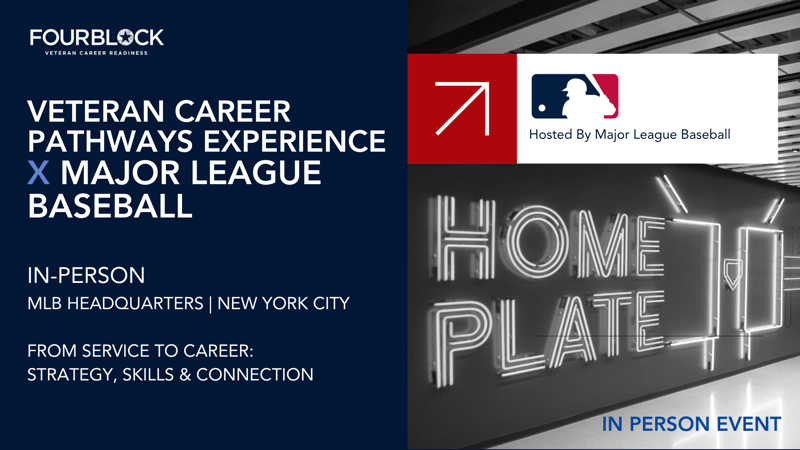 Veteran Career Pathways Experience X Major League Baseball in NYC