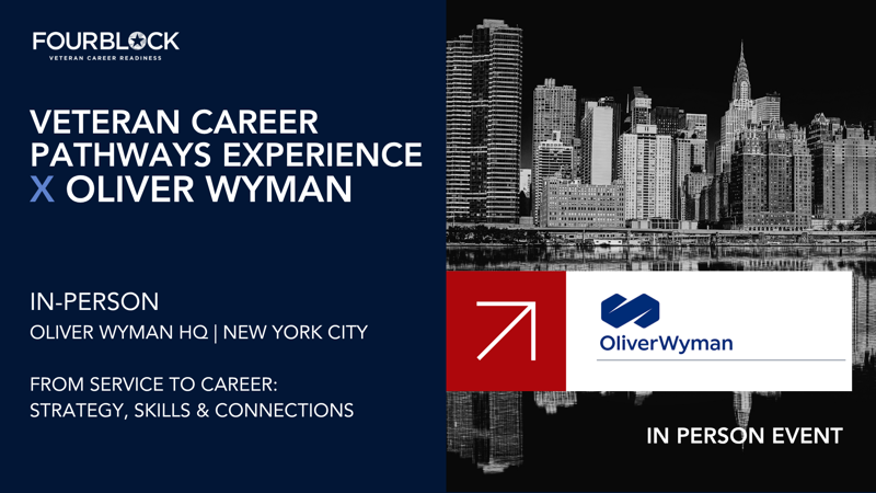Veteran Career Pathways Experience x Oliver Wyman  New York City