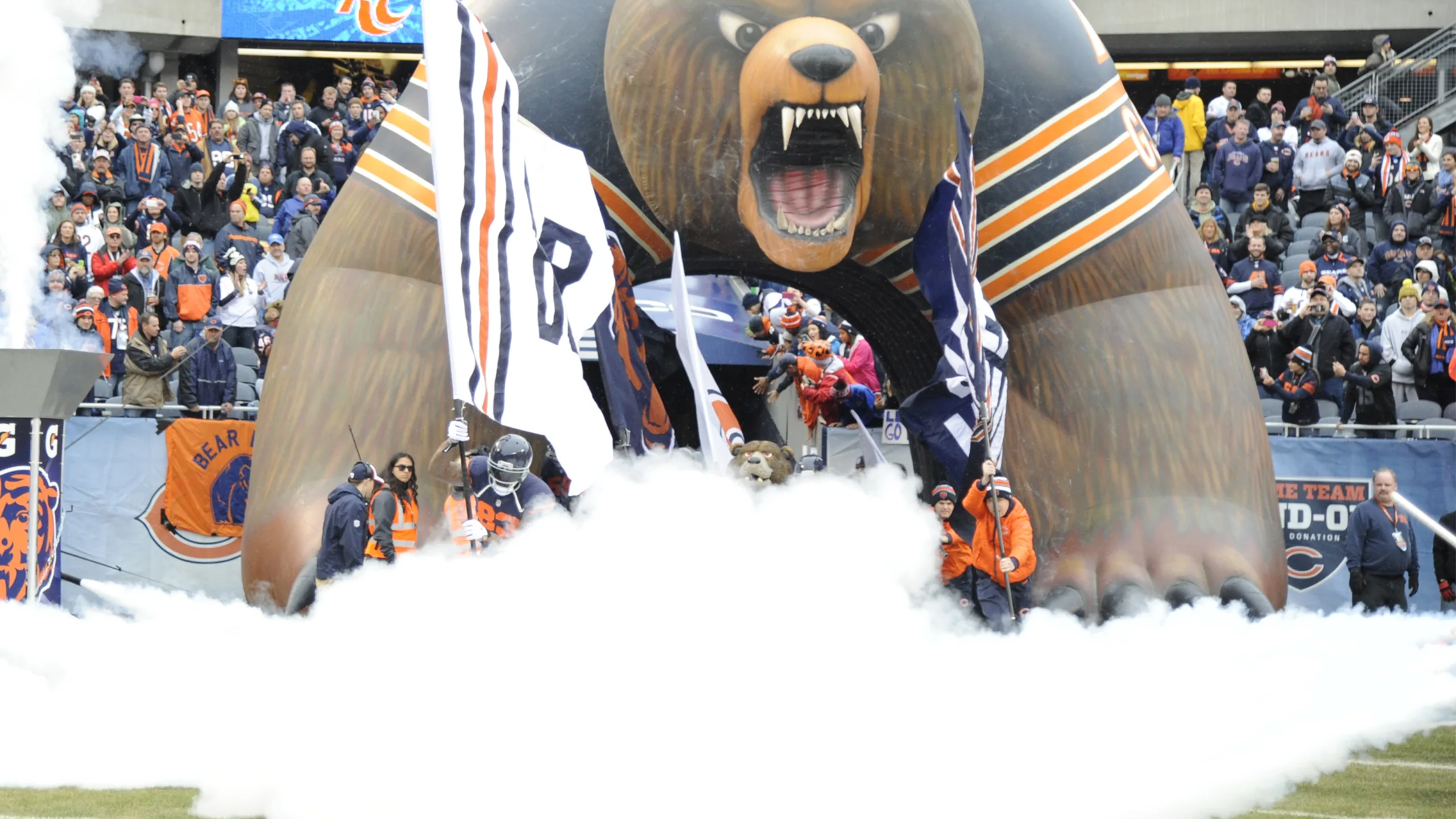 Friendly Bears Mascot Huddle