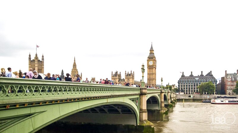 Urban Bridge Crossing