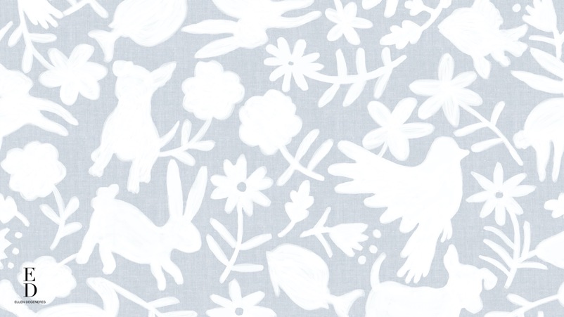 Gray Floral Whisper